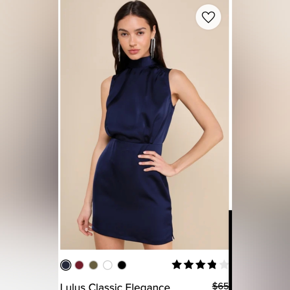 Lulus Navy blue mini dress